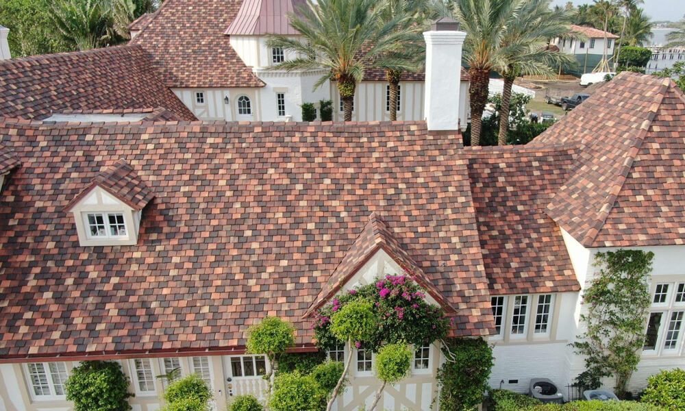 colonial copper tile roofing in palm beach
