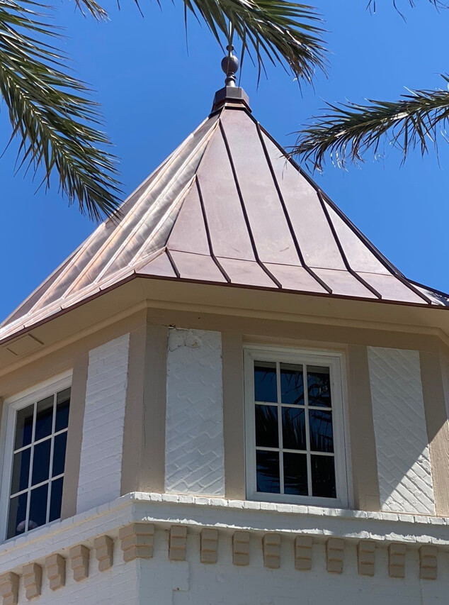 custom copper roofing in palm beach
