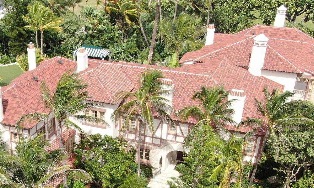 Ludowici roofing installed on a home in palm beach
