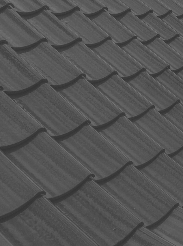 Custom, glazed red roof tiles